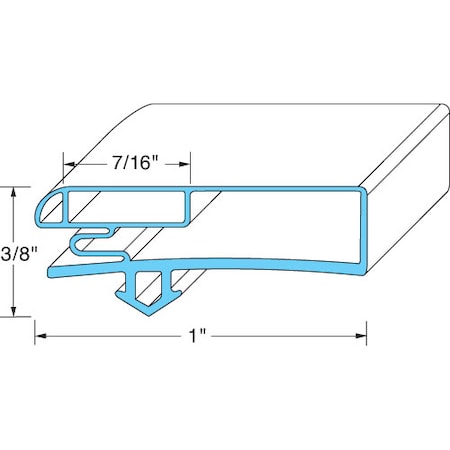 Door Gasket28-3/4 W X 59-1/2 L D2D For Anthony - Part# 2141602004